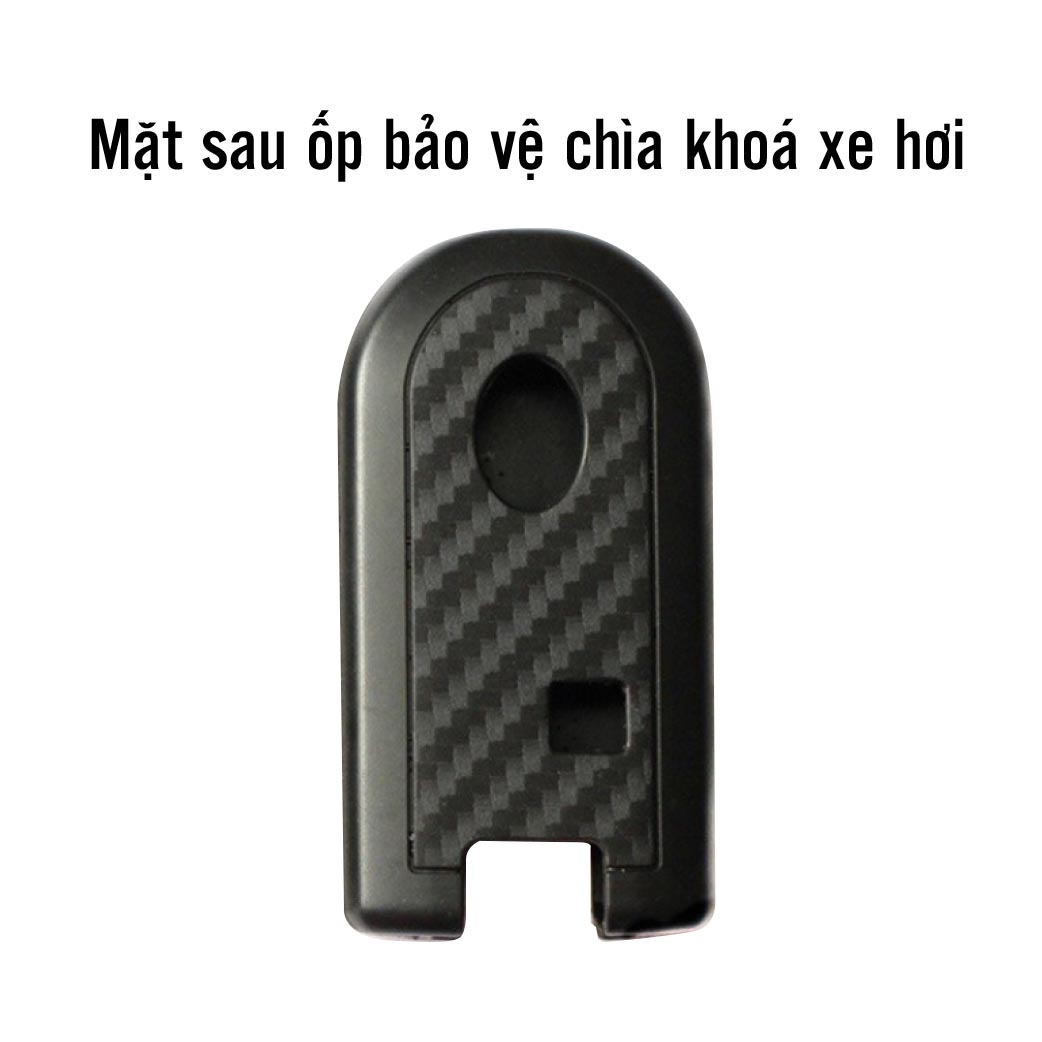 Ốp chìa khóa dành cho xe Toyota Rush chất liệu nhựa ABS mạ vân Cacbon - Hàng Chính Hãng
