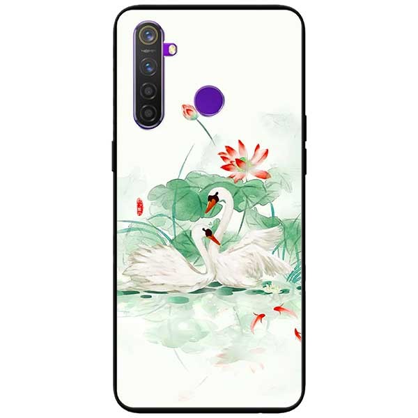 Ốp lưng dành cho Realme 6i mẫu Đôi Thiên Nga