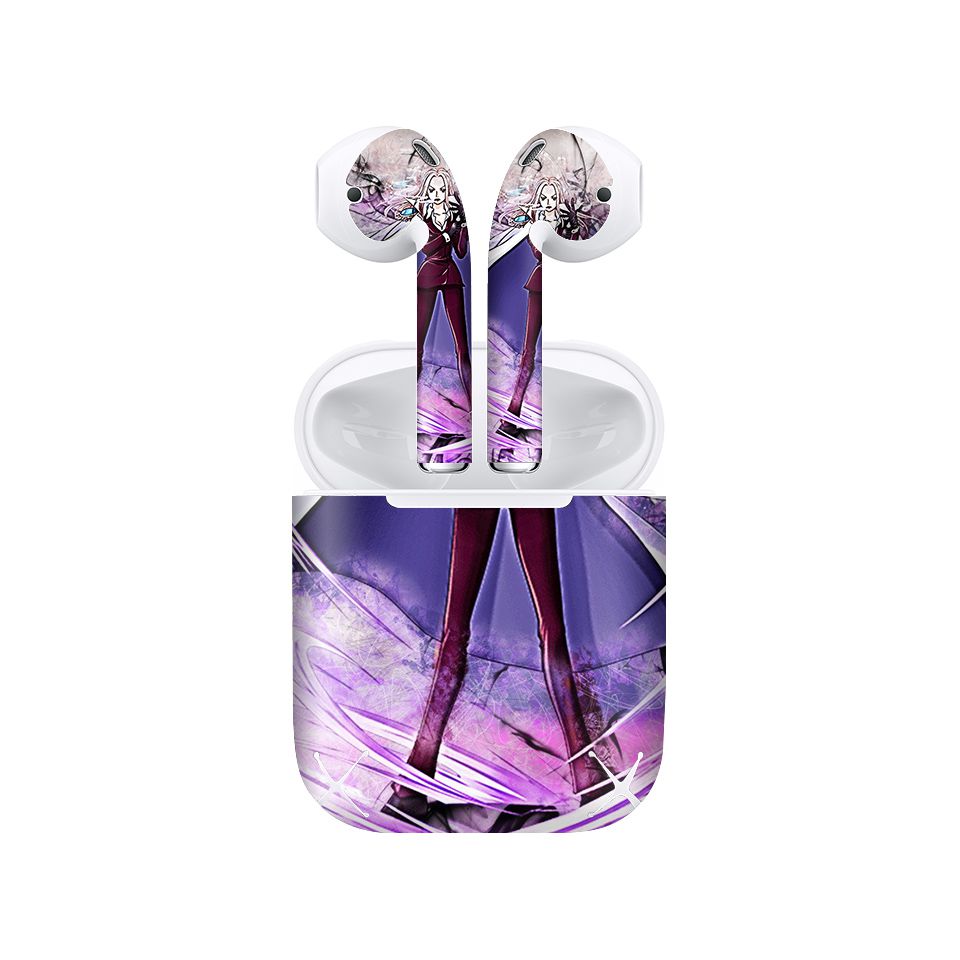 Miếng dán skin chống bẩn cho tai nghe AirPods in hình One Piece - OPi027 (bản không dây 1 và 2)