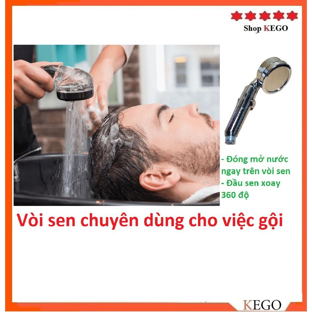 Vòi sen gội đầu cho tiệm tóc, quán gội đầu, dịch vụ massage có nút bật tắt ngay tay cầm rất tiện lợi
