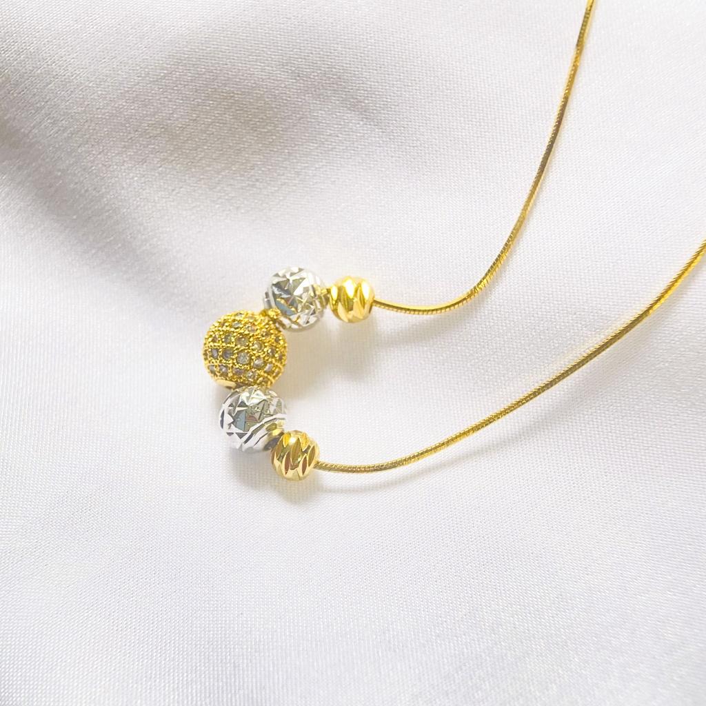 Dây chuyền ANTA Jewelry ATJ5020, vòng cổ liền mặt bi quả cầu mix rất đẹp