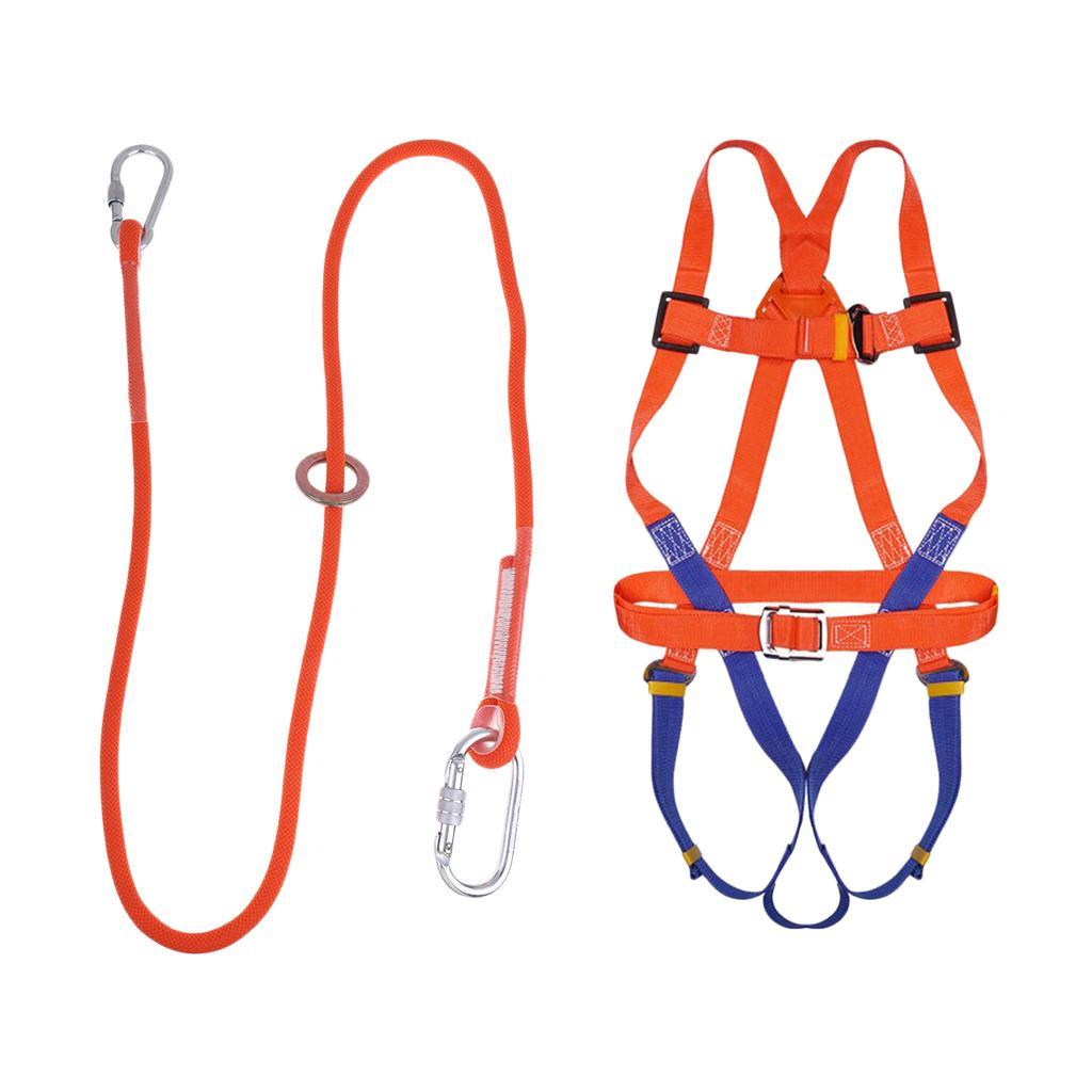 Full Body Safety Climbing Harness Outdoor Rock Climbing Harness for Mountaineering Expanding Training Tree Arborist Rappelling Equipment