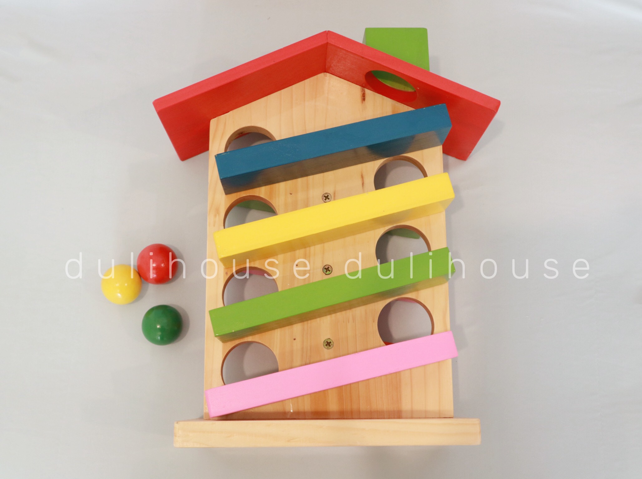 Đồ chơi gỗ Dulihouse Ngôi nhà thả bi cho bé