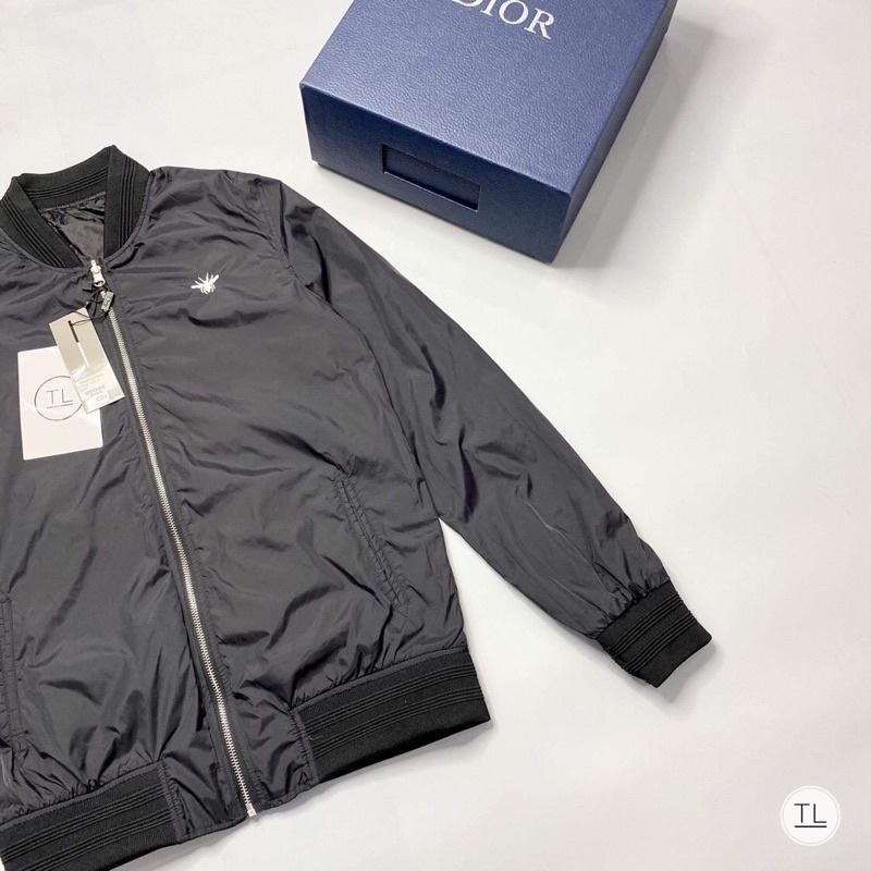 Áo Gió Bomber Nam DRA Vân Chìm, Thêu Ong - Áo Khoác Thu Đông Dạo Phố - Bee Shop