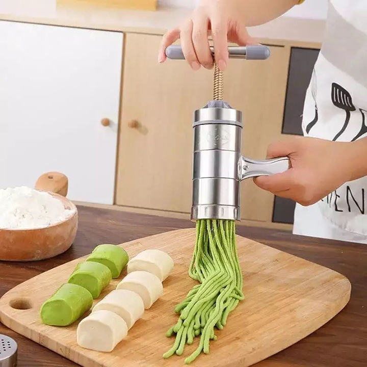 Dụng cụ làm Làm Bún, Bánh Canh, Mì, Bánh lọt... Tại Nhà 4 Đầu Inox Cao Cấp