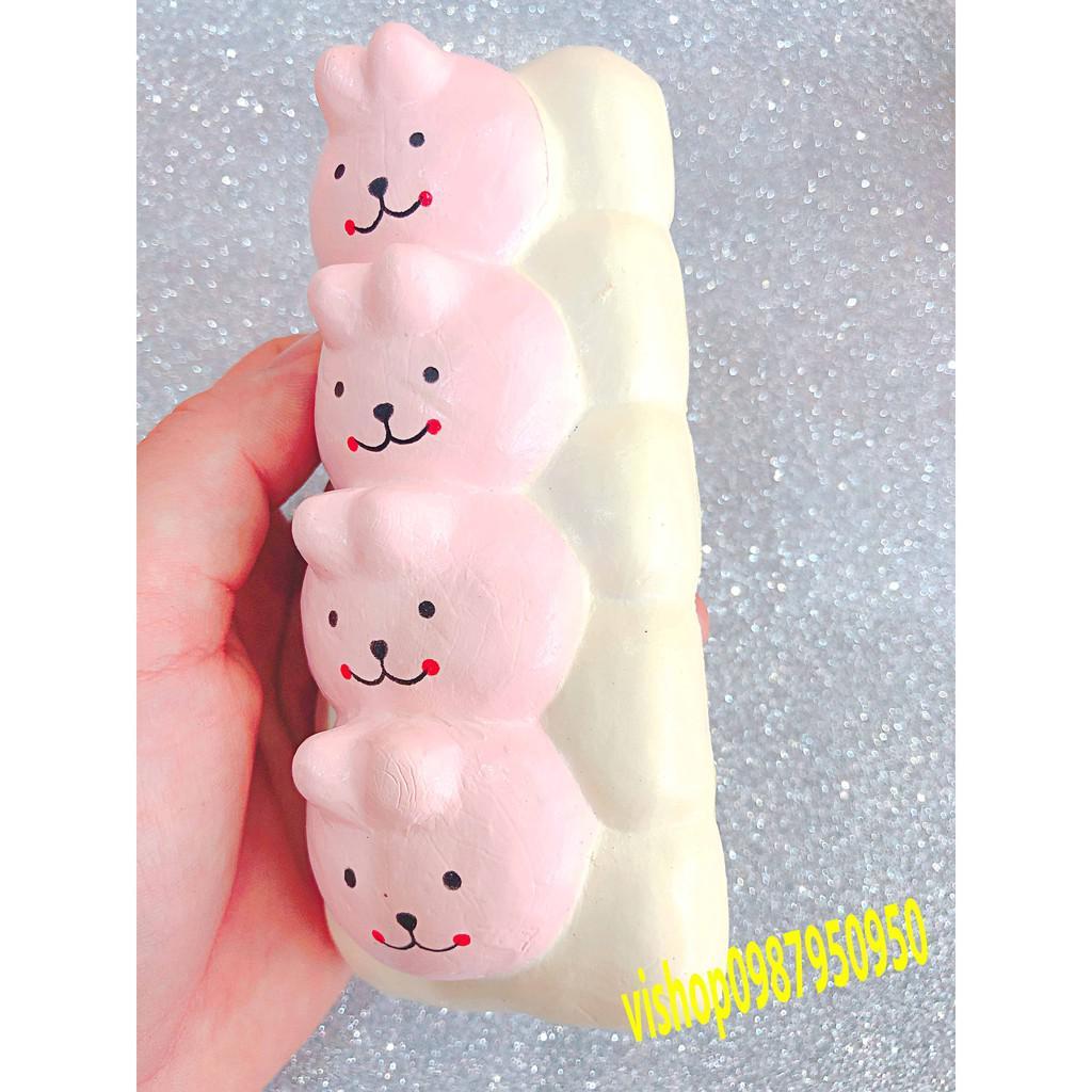 Bán SQUISHY BÁNH SÂU 4 KHÚC KÈM BAO BÌ - HÀNG CỰC ĐẸP Siêu rẻ