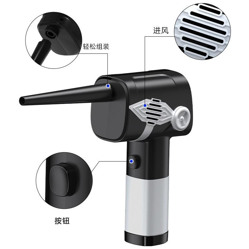 Máy thổi bụi không dây công suất cao thuận lợi nhất cho ô tô ngoài trời, máy thổi bụi cầm tay di động, ô tô, máy hút bụi công dụng kép, mô hình riêng