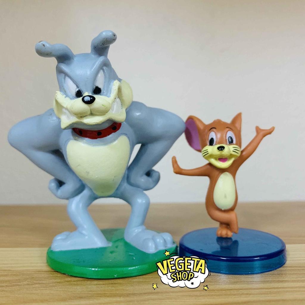 Mô Hình Tom và Jerry - Nhân Vật Hoạt Hình Tom and Jerry - Mèo Tom Chuột Jerry Chó Spike - Cao 2~8cm