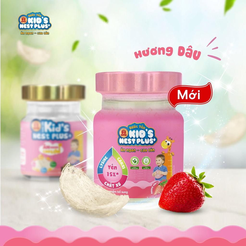 Hộp 6 hũ Nước Yến Sào Cho Trẻ Em Kid's Nest Plus+ Ăn Ngon Cao Lớn (6 hũ x 70ml)