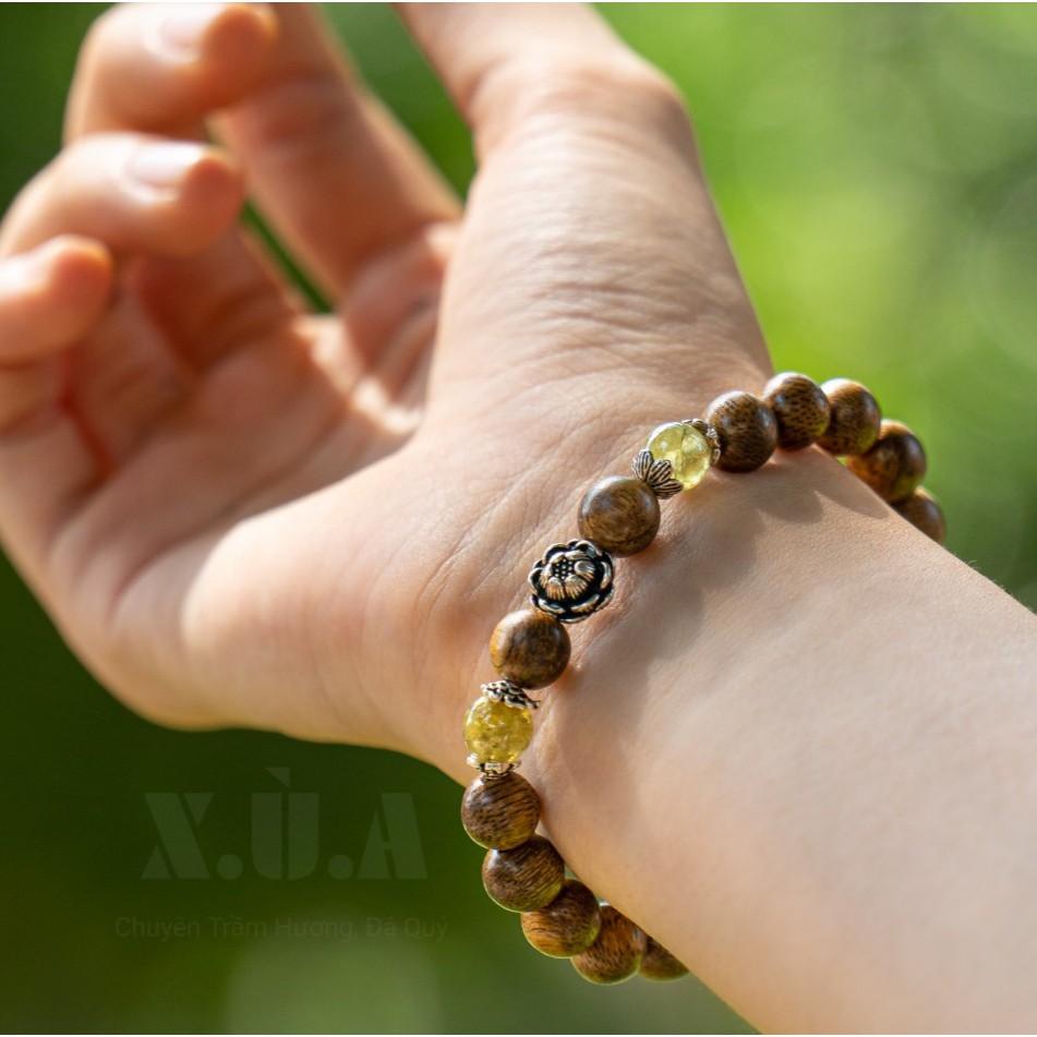 Vòng Tay Trầm Tốc Mix Charm Trang Sức Phong Thủy Cầu An Lành || May Mắn