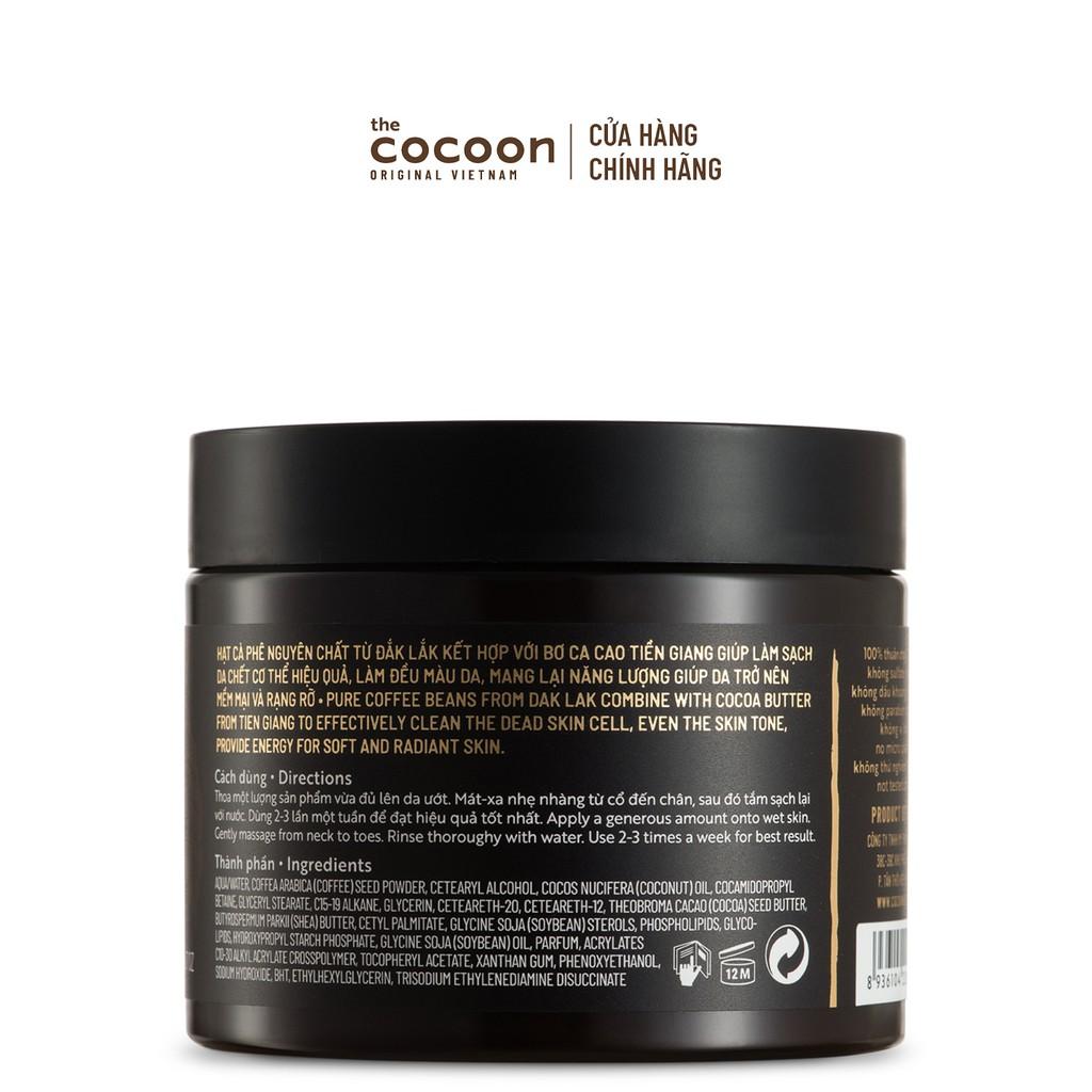 Combo 2 hũ Cà phê Đắk Lắk làm sạch da chết cơ thể Cocoon 200ml/hũ