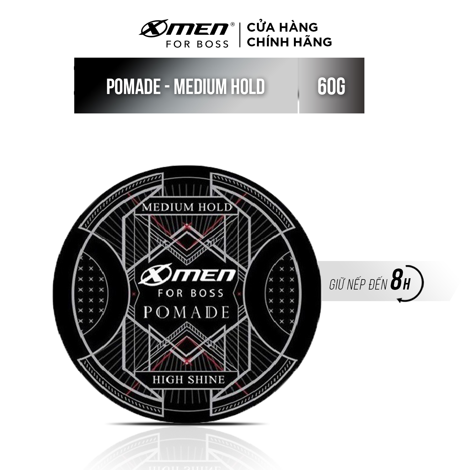 Pomade X-Men For Boss Medium Hold Vuốt ngược sành điệu