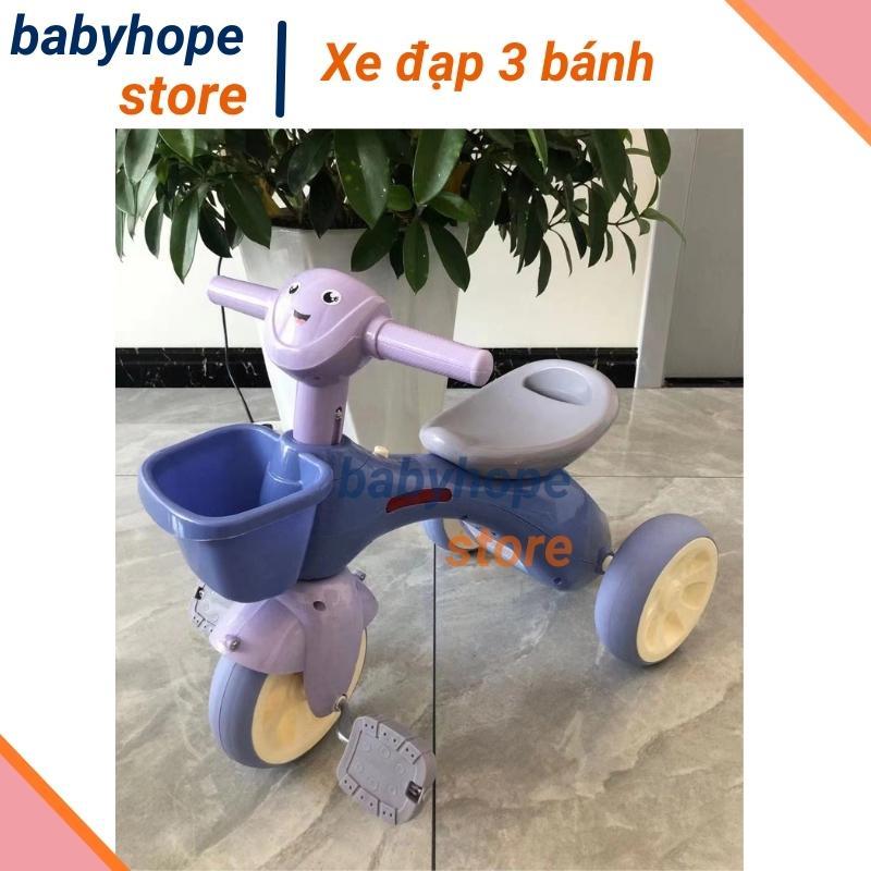 Xe ba bánh chòi chân cho bé có nhạc đèn hàng cao cấp đáng yêu