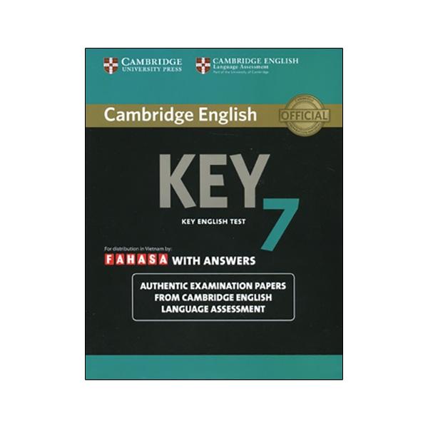 Hình ảnh Cambridge English KEY - Key English Test 7 with Answers 