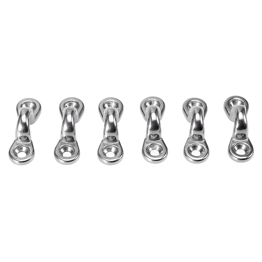 6 cái Kayak Pad Eyes bằng thép không gỉ dùng để buộc xuống boong thuyền
