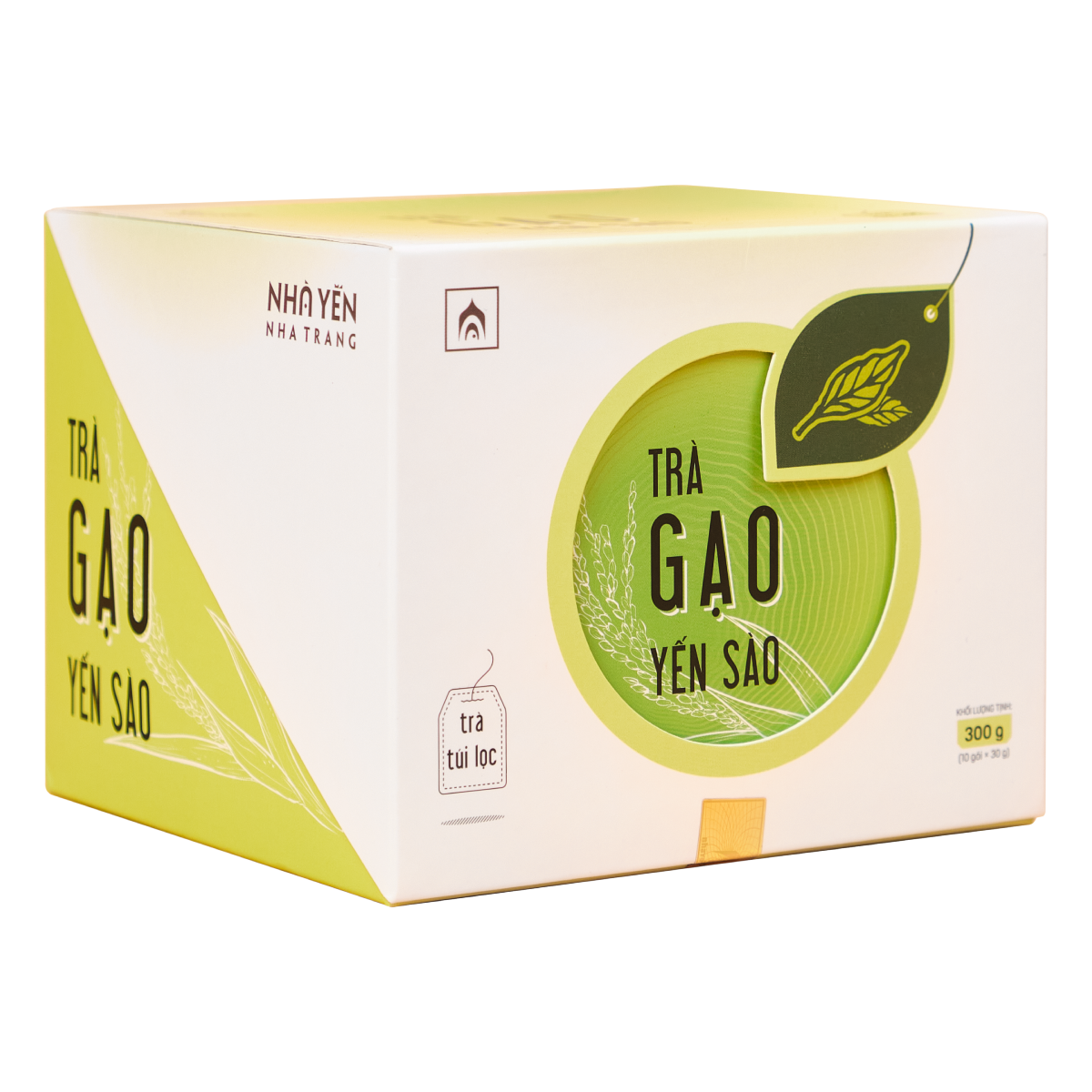 Thùng 24 Hộp Trà Gạo Yến Sào - Nhà Yến Nha Trang - Hộp 10 Gói - Trà Túi Lọc - Trà Thanh Nhiệt - Trà Gạo Lứt Huyết Rồng - Trà Yến - Hàng Chính Hãng