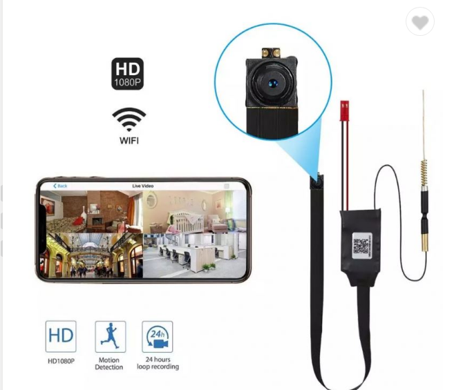 Camera WiFi Siêu Nhỏ 4K FullHD 1080P Xem Trực Tiếp Trên Điên Thoại Từ Xa - Camera hành trình quan sát Hàng nhập khẩu