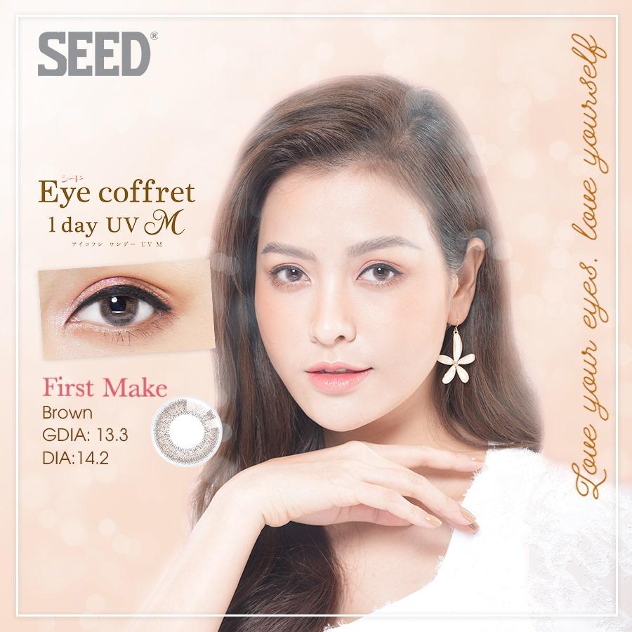 Kính Áp Tròng SEED Nhật Bản trắng 1 ngày pure one day