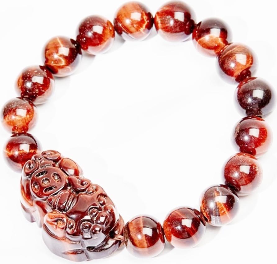 Gembank Vòng Tay Tỳ Hưu Opal Mắt Hổ Tự Nhiên 10MM