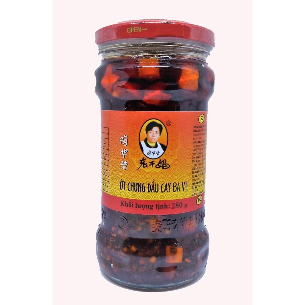 Ớt Chưng Dầu Laoganma Cay 3 Vị 280g