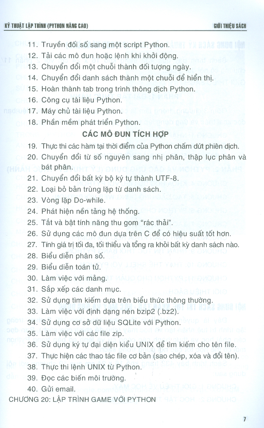 Kỹ Thuật Lập Trình Python Nâng Cao