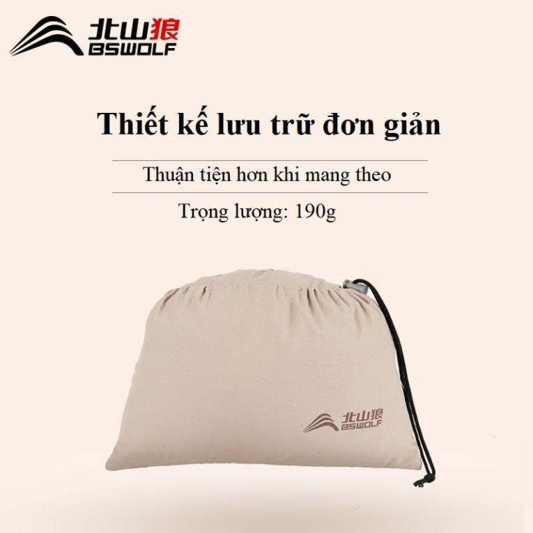 Gối ngủ dã ngoại gấp gọn BSWOLF BSW-CL036. Tặng kèm túi đựng.Tiện lợi