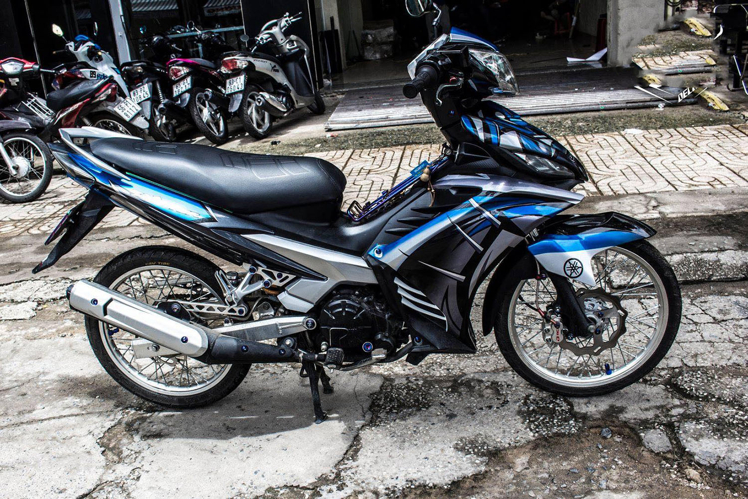 Tem trùm Exciter 135 Blue Dragon