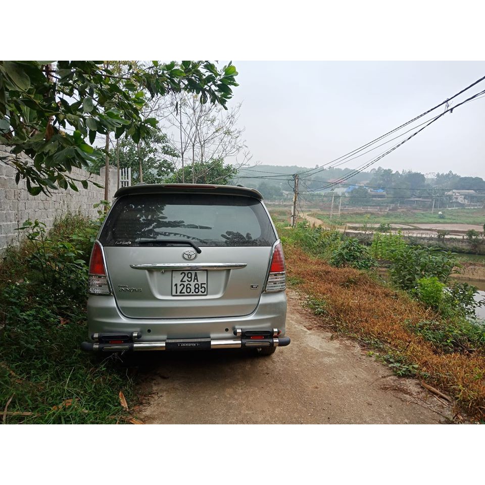 Cản sau xe Toyota Innova 2009 - 2015 loại 2 ống inox cao cấp, chắc chắn