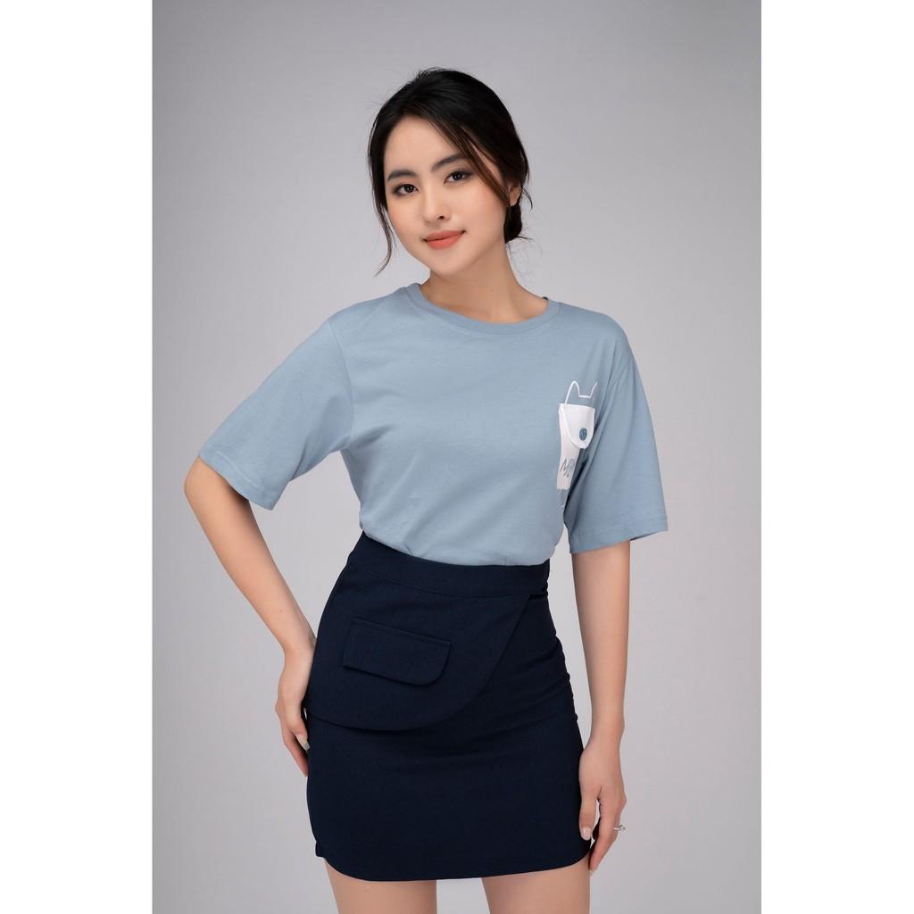 Chân váy công sở, Chân váy Basic cách điệu túi xườn TK FASHION K452-20
