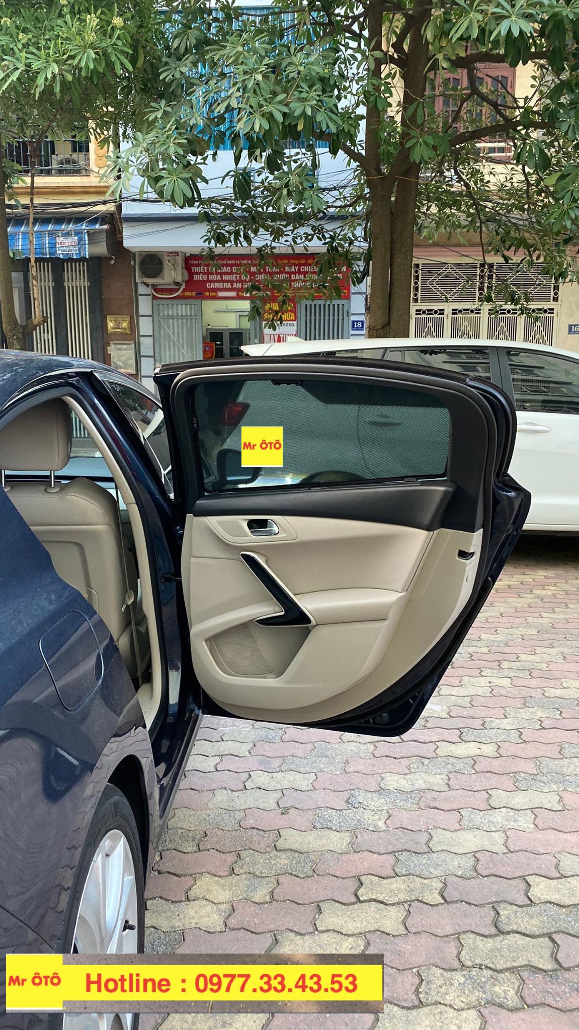 Rèm Che nắng xe Peugeot 508 loại 1 có hút nam châm, Vải dày dặn, chống nắng tuyệt đối, dễ dàng lắp đặt