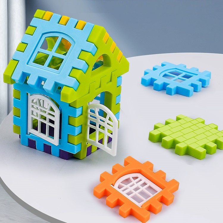 Đồ chơi lắp ráp lego mô hình ngôi nhà 210 miếng ghép cho bé trai gái xếp hình thông minh, quà tặng sinh nhật cho bé