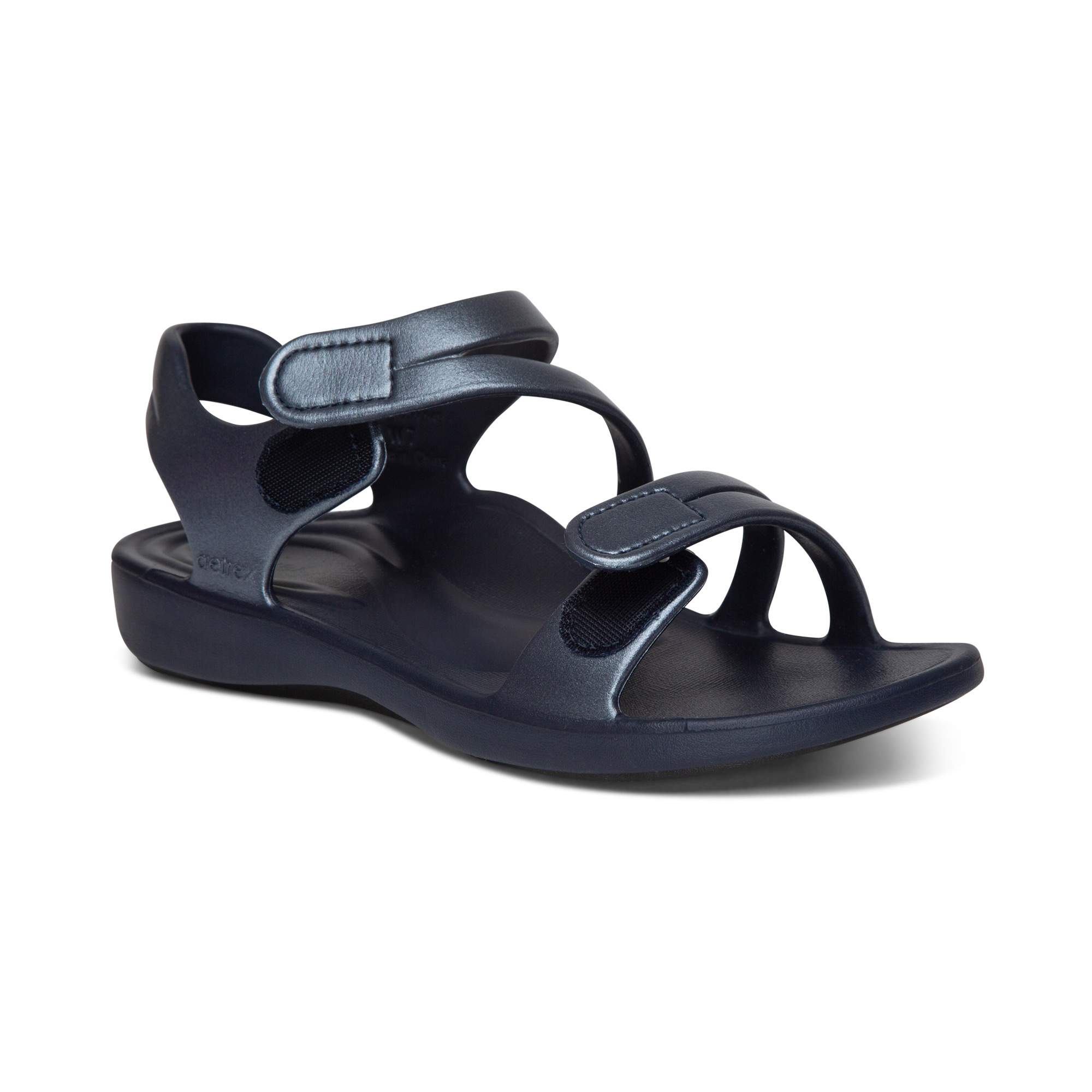 Giày sandal sức khoẻ nữ Aetrex Jillian Sport Navy - sandal siêu nhẹ, đệm nâng vòm chân
