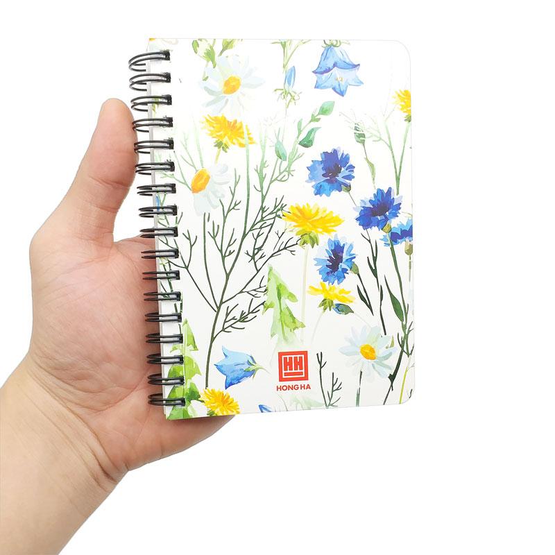 Sổ Lò Xo A6 Kẻ Ngang 200 Trang 70gsm Glitter - Hồng Hà 4160 - Mẫu 3