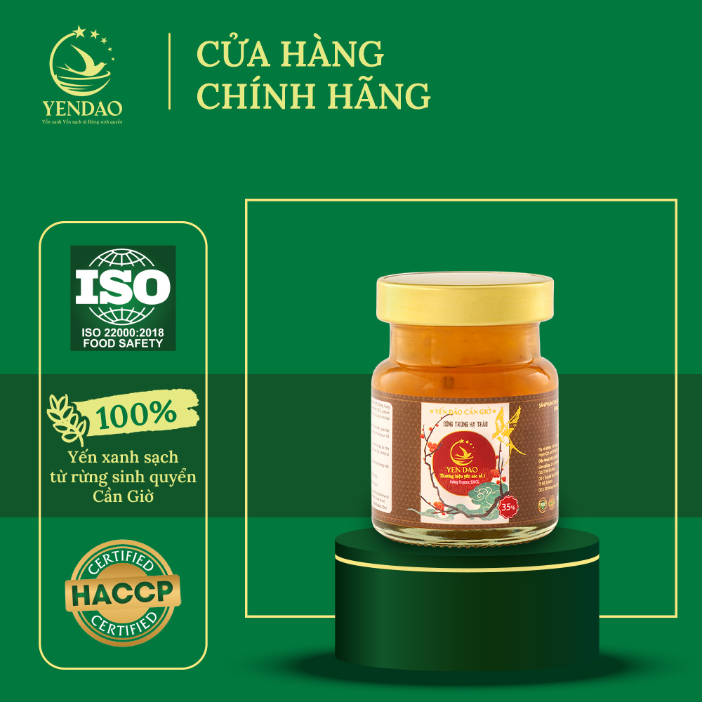 Yến Hũ Đông Trùng Hạ Thảo Tăng Cường Lưu Thông, Tuần Hoàn Máu Hũ 70ml