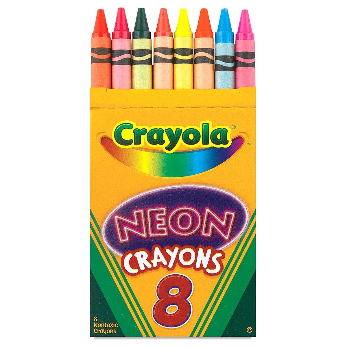 Hộp 8 Bút Sáp Màu Crayon Neon - Crayola 523418