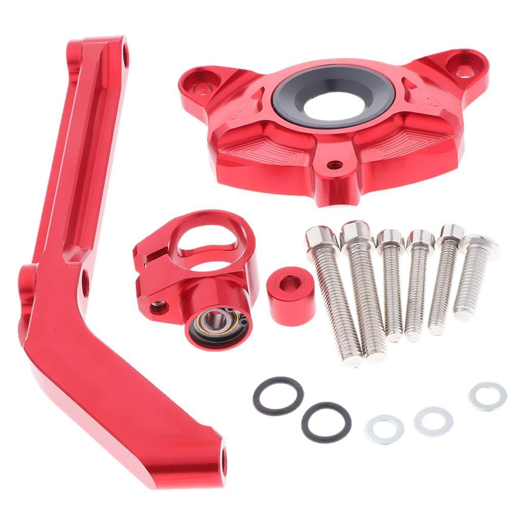 Aluminum Steering Damper Stabilizer, Steering Damper with Mounting Bracket Kit for Kawasaki Z1000 2014-2016