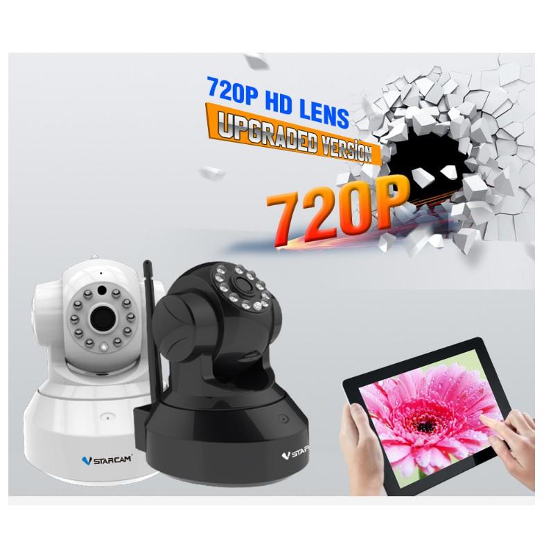 Camera wifi ip C7837 Vstarcam HD720 (màu đen+trắng ) - Hàng Chính hãng