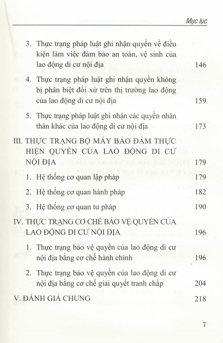 Bảo Đảm Pháp Lý Thực Hiện Quyền Của Lao Động Di Cư Nội Địa Ở Việt Nam (Sách chuyên khảo)