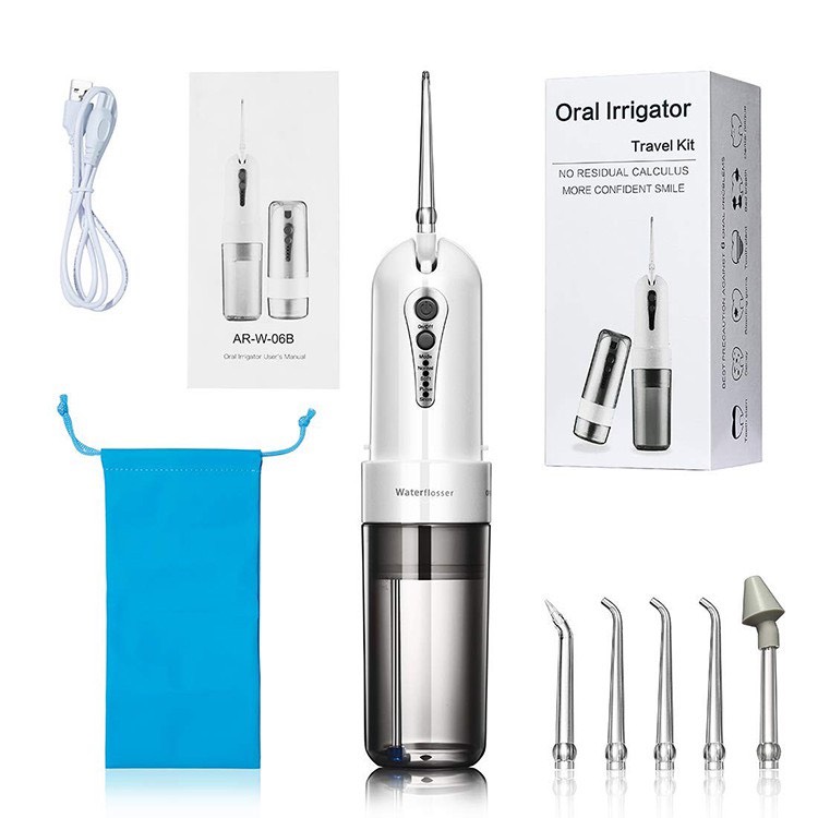 MÁY TĂM NƯỚC ORAL IRRIGATOR DU LỊCH, TẶNG TÚI ĐỰNG, MÀU XANH LÁ CÂY GREEN