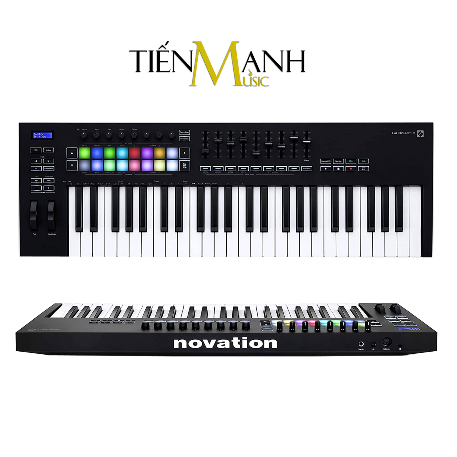 Novation Launchkey 49 MK3 Bàn phím sáng tác - Sản xuất âm nhạc Producer Keyboard Controller for Ableton Live - Kèm Móng Gẩy DreamMaker