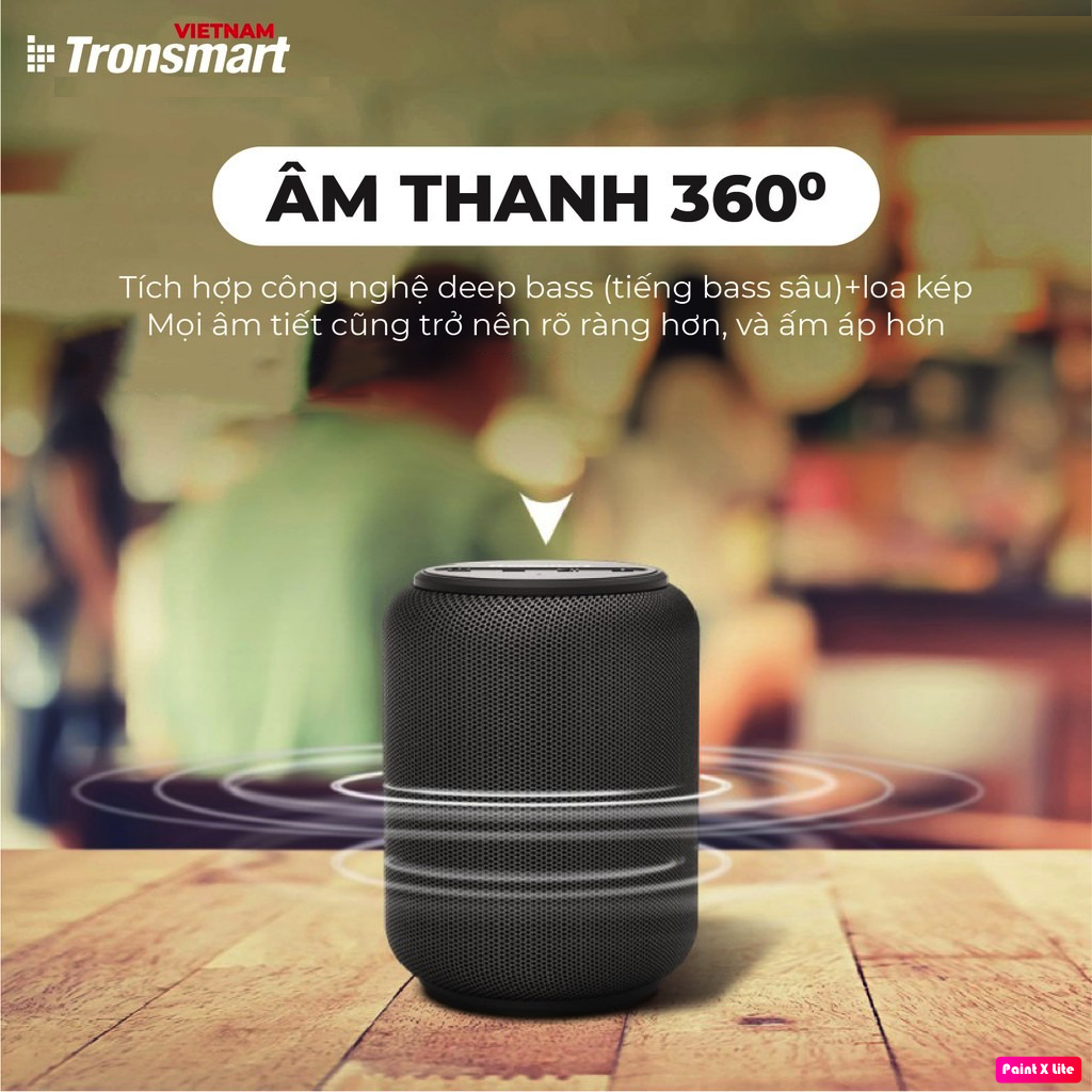 Loa Bluetooth Không Dây Tronsmart Element T6 Mini 15W, Chống nước IPX6, công nghệ TWS ghép đôi 2 loa - Hàng Chính Hãng