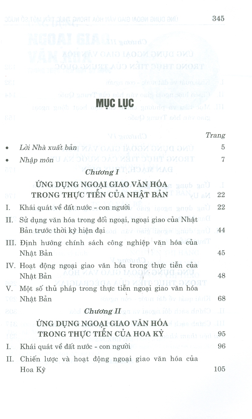 Ứng dụng ngoại giao văn hóa trong thực tiễn một số nước (Giáo trình dành cho sinh viên, học viên ngành ngoại giao)