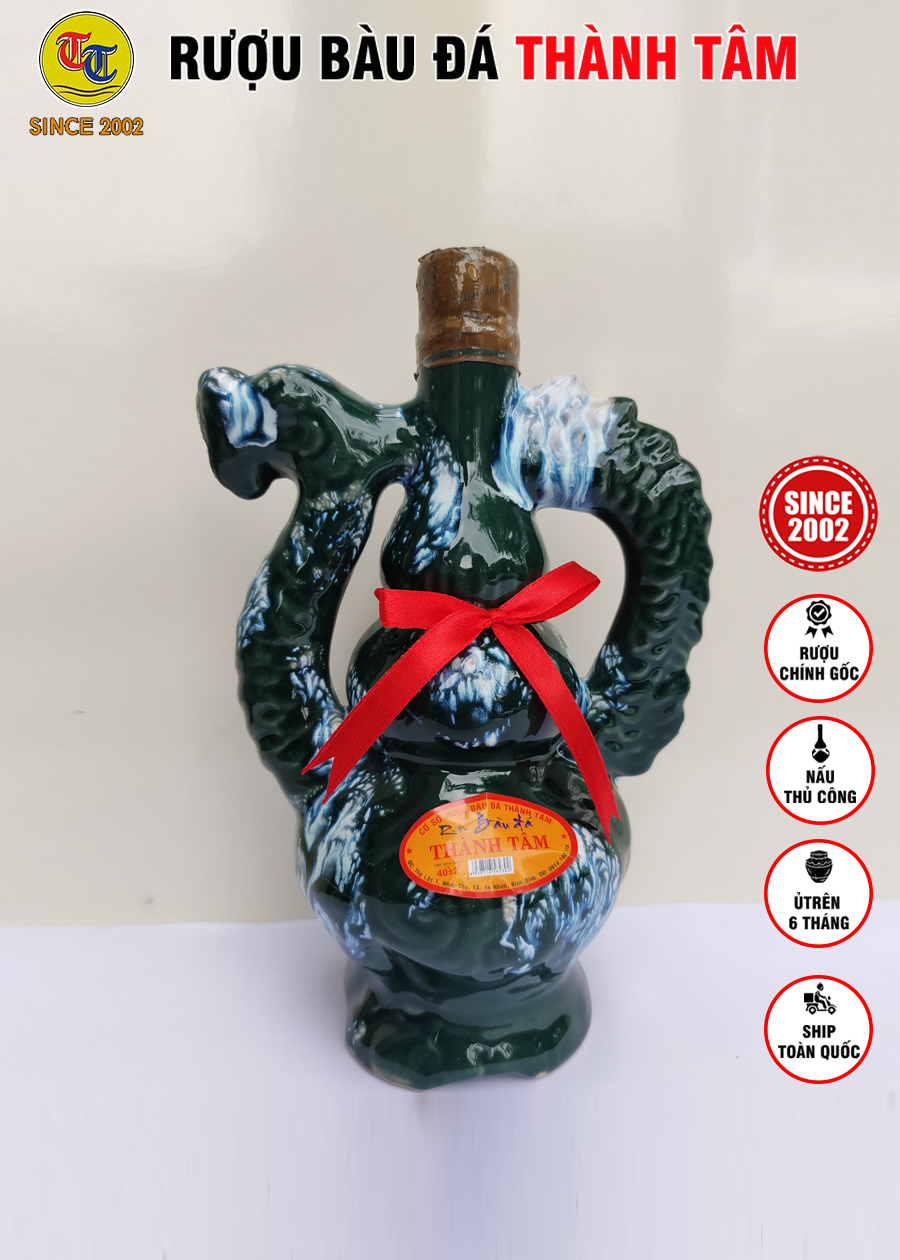 Đặc Sản Bình Định - Rượu Bàu Đá Thành Tâm Rổng Nhỏ 350ml - OCOP 3 Sao
