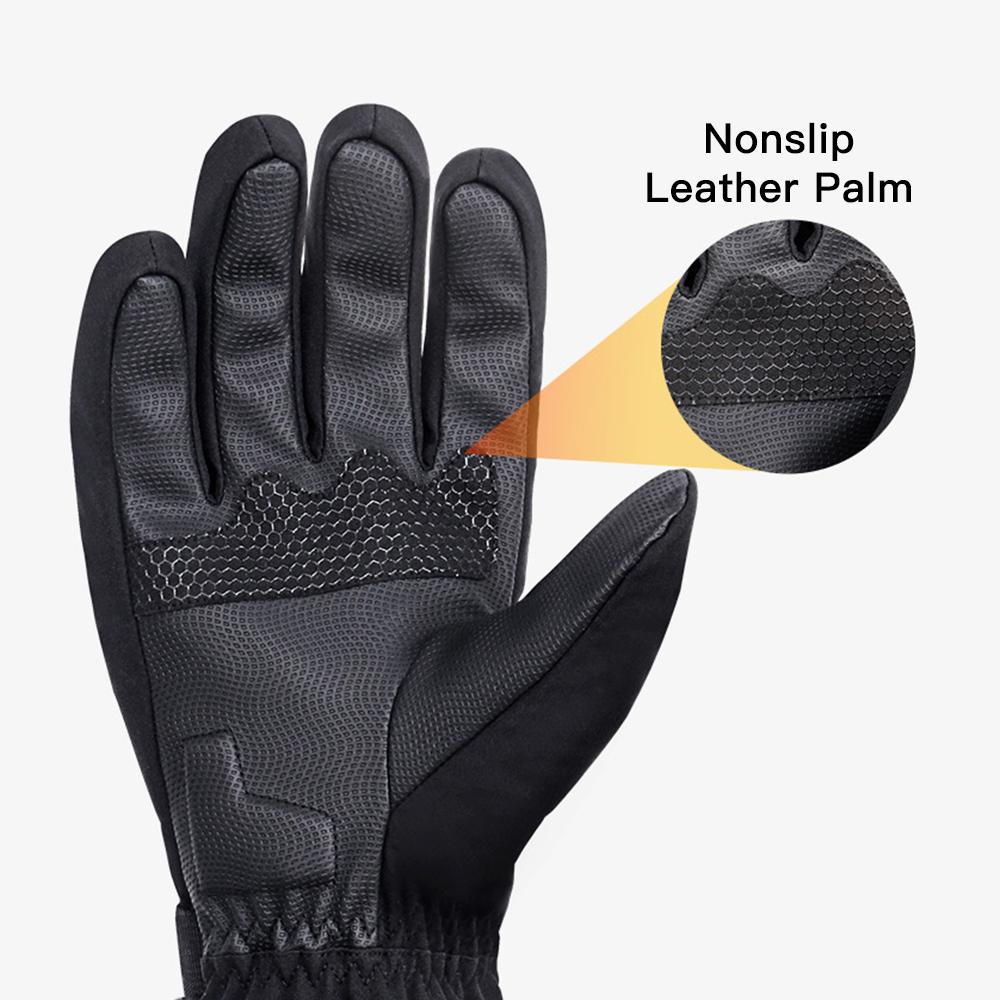 FLYING TERN Heated Gloves Battery Powered Touchscreen Waterproof Heating Gloves Winter Warm Ski Gloves for Climbing Hiking Cycling Motorcycling Skiing Snowboarding
