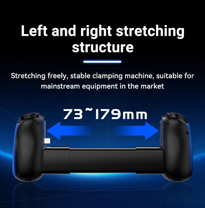 Gamepad Tay Game Không dây Bluetooth D6 mini hall joystick đa nền tảng cho máy tính - điện thoại - máy game Console hàng nhập khẩu