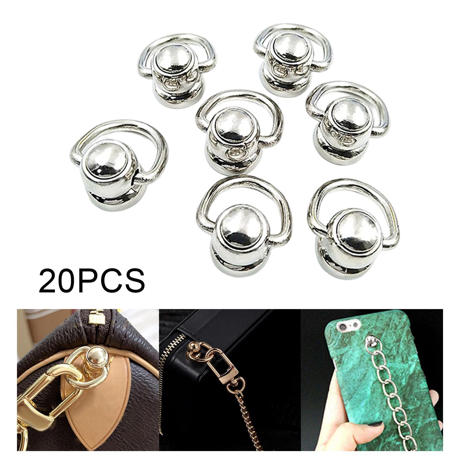 20x Alloy Bags Side Anchors Hardware Accessories Rotate Buckles for Purse Making