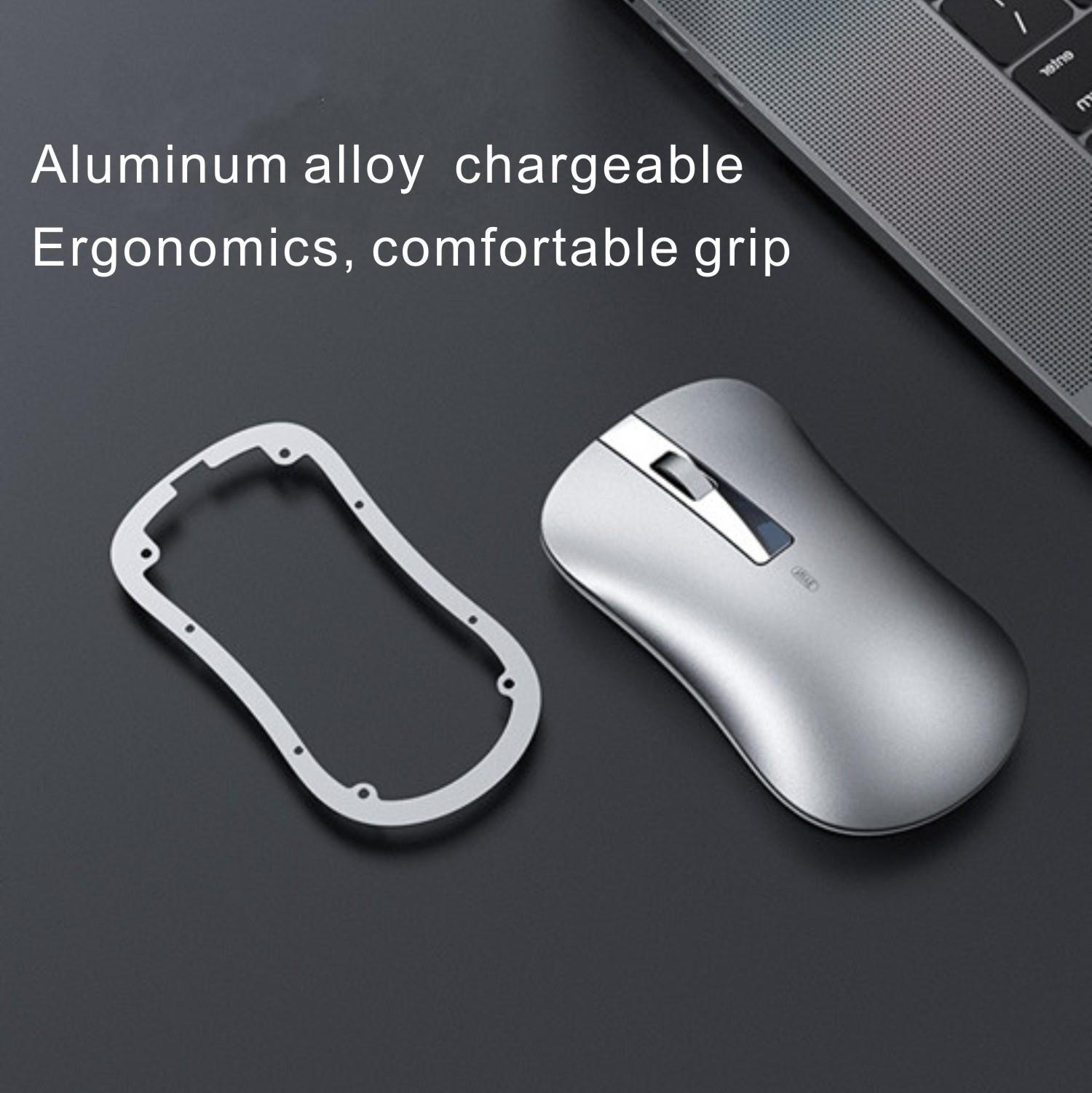 Chuột Không Dây Bluetooth Thiết Sạc Mause Hai Chế Độ Không Tắt Tiếng 2.4G USB Chuột Chơi Game Cho Máy Tính Laptop Xiaomi Macbook mạc