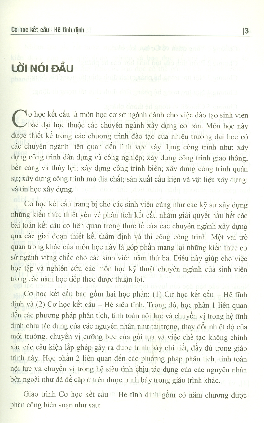 Cơ Học Kết Cấu - Hệ Tĩnh Định