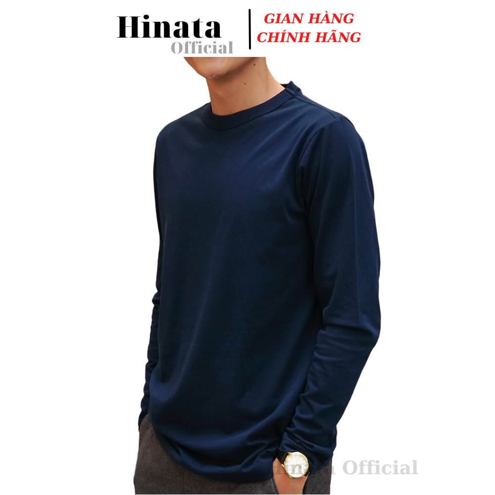 Áo Thun Nam Trơn Tay Dài, Áo Phông Nam Basic 100 Cotton Cao Cấp Hàng Hiệu Đẹp Thoáng Mát Tay Dài