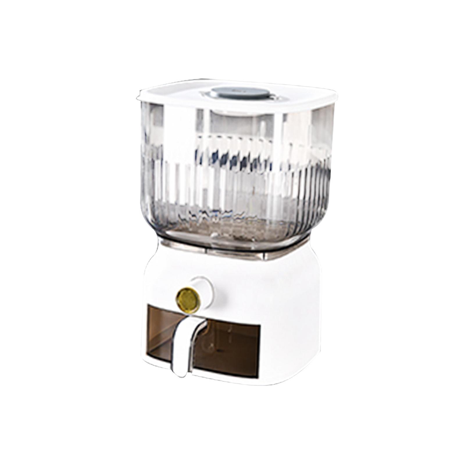 Rice Dispenser Dustproof Kitchen Storage Organizer Sealed for Beans Cereal